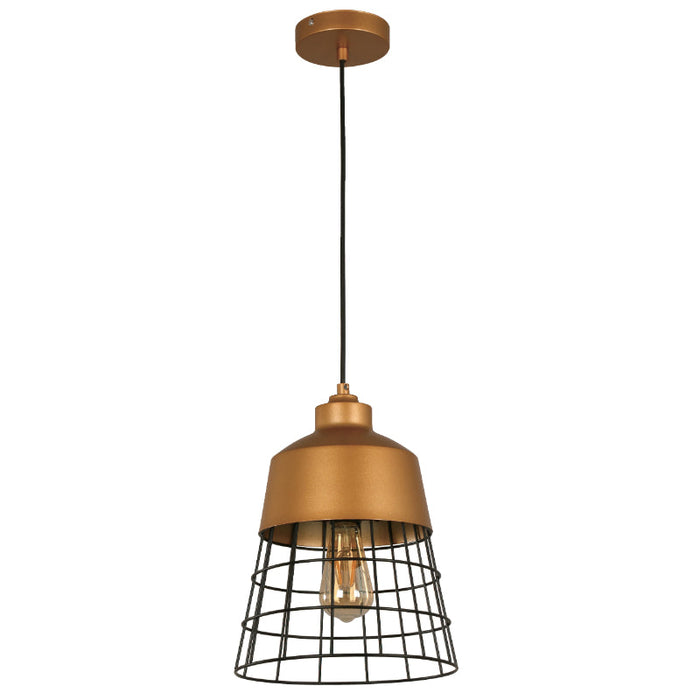 Lámpara Colgante Dorado 1L E27 60W