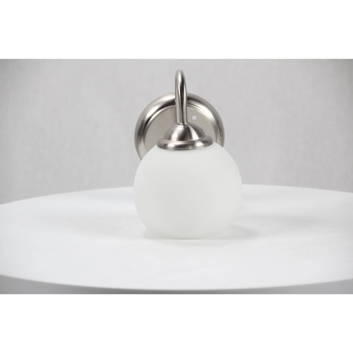 LAMP. PARED NÍQUEL SATINADO 1L E27 60W