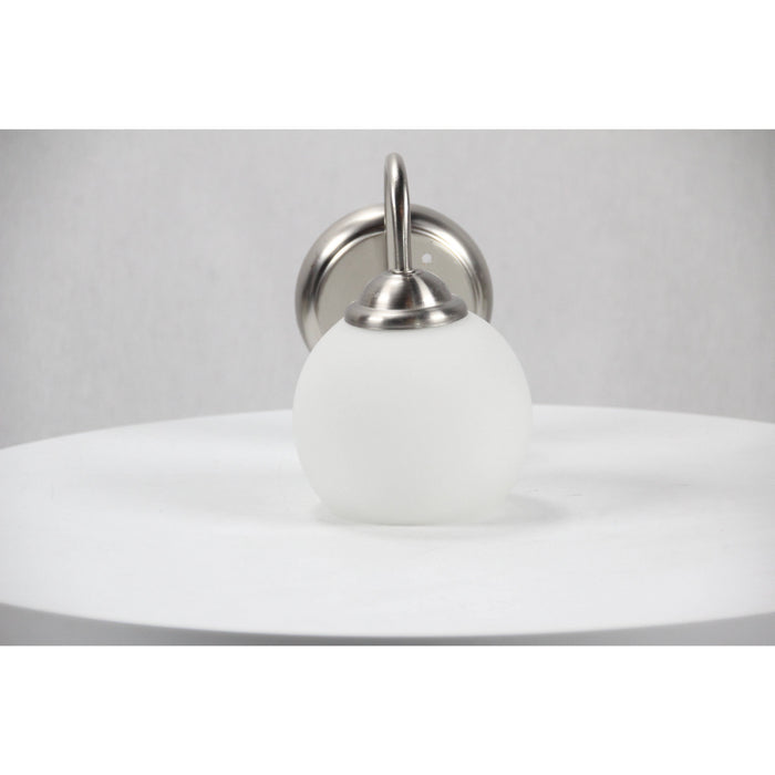 LAMP. PARED NÍQUEL SATINADO 1L E27 60W