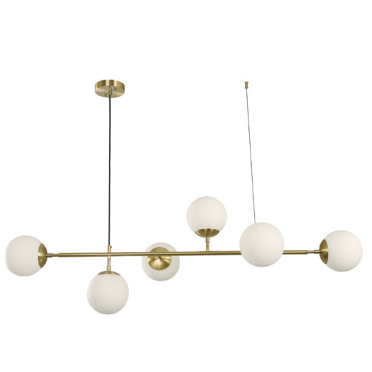 LAMP. COLGANTE DORADO 6L E14 10W