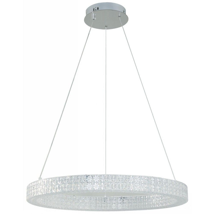 LÁMPARA LED COLGANTE PLATEADO 38W 100-240V 3000/4000/6500K CCT EN SWITCH