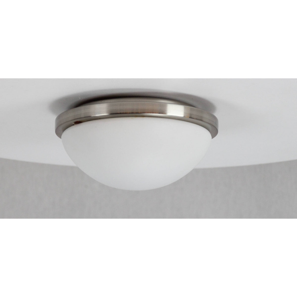 LAMP. TECHO NÍQUEL SATINADO 1L E27 60W