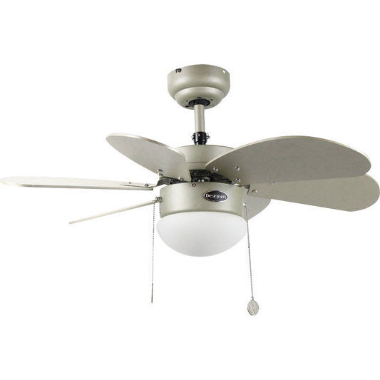 VENT. TECHO 32" PLATA CHAMPAN 1L E27 60W