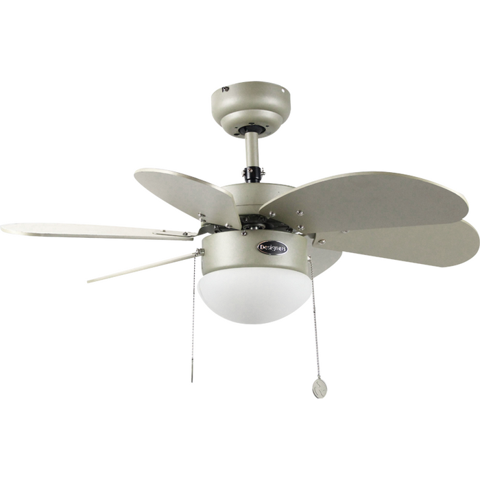 VENT. TECHO 32" PLATA CHAMPAN 1L E27 60W