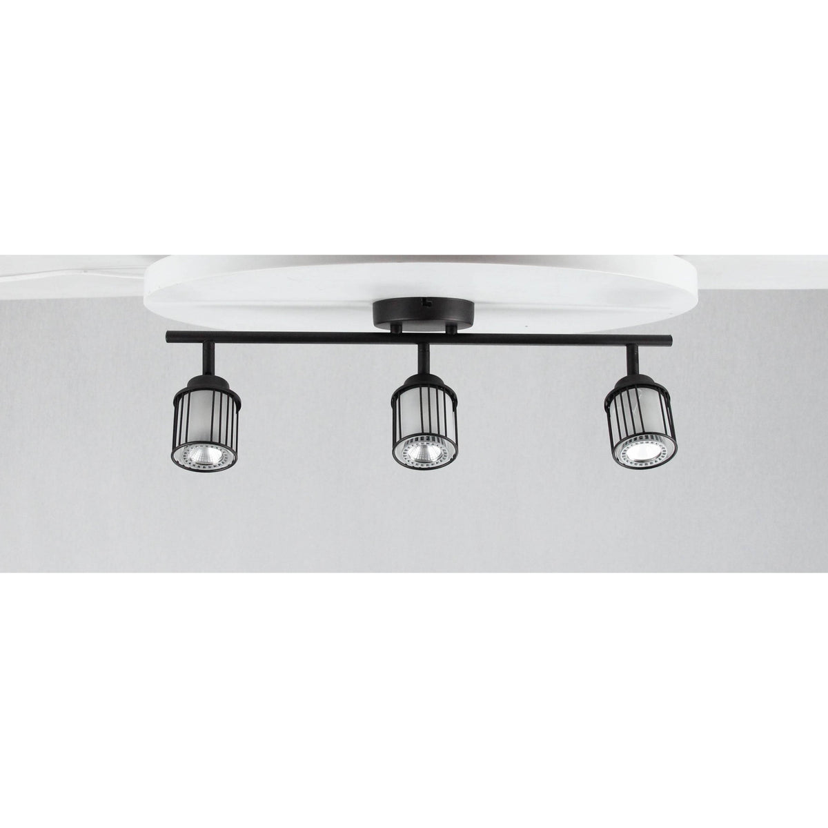 LAMP. TECHO BRONCE CEPILLADO 3L GU10 50W