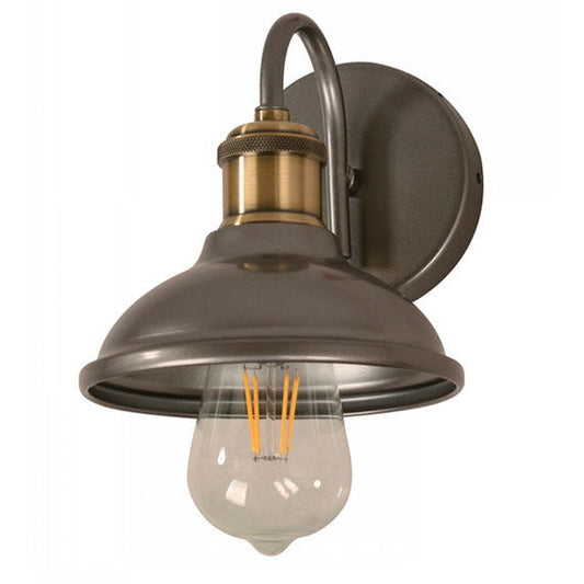 LAMP. PARED GRIS 1L E27 40W
