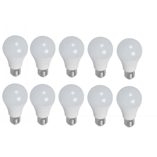 BOMBILLO LED A60 E27 9W 85-265V 6500K 10 PIEZAS