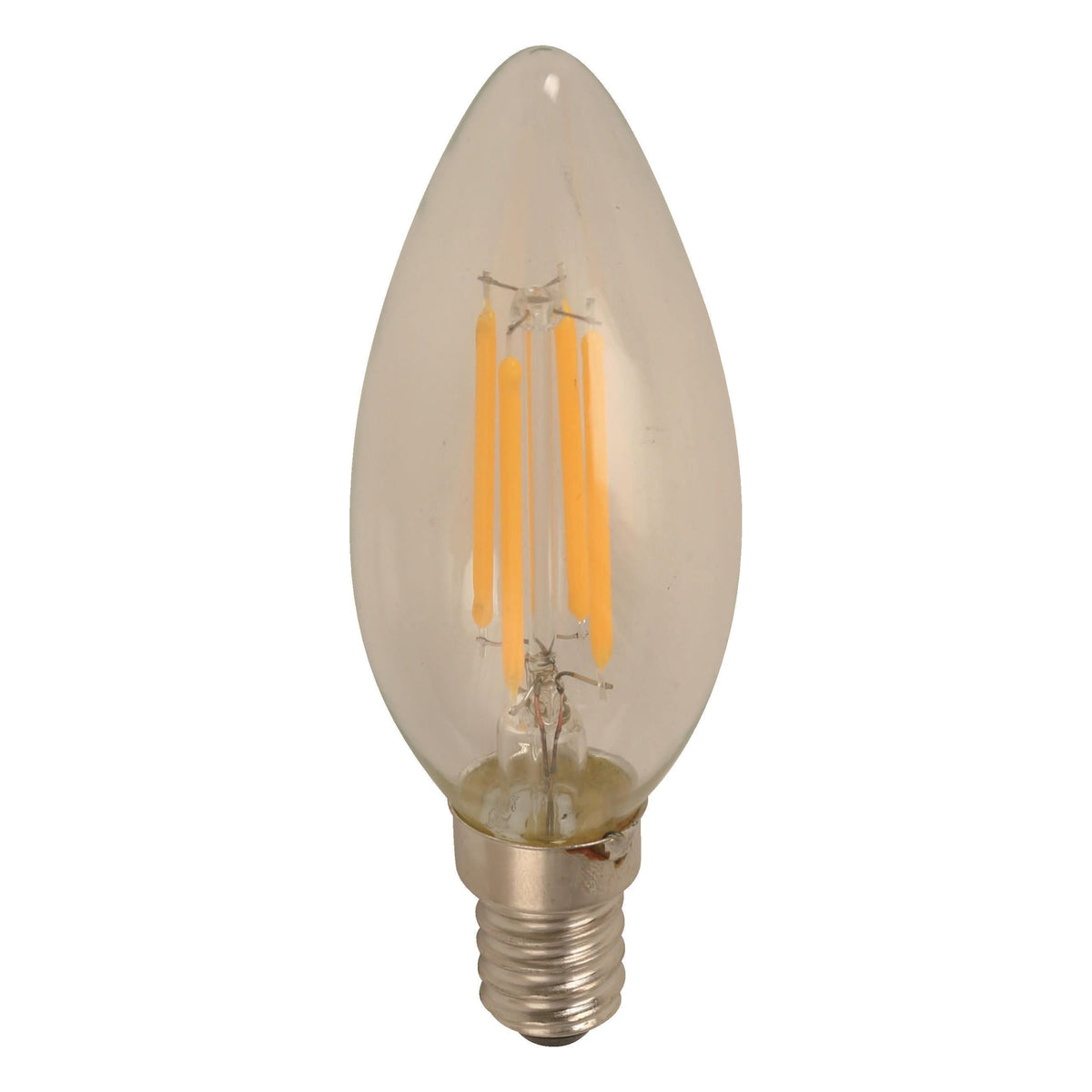 Bombillo LED Filamento Torpedo E14 4W 120V 3000K Luz Cálida