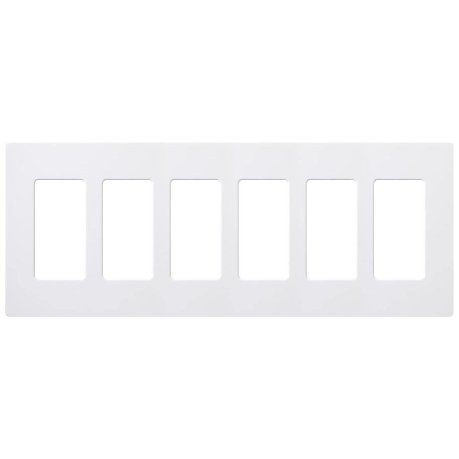 PLACA DECORATIVA DE PARED 6-GANG BLANCO