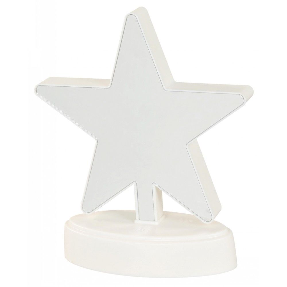 LAMP. LED DE MESA ESPEJO INFINITO ESTRELLA INFANTIL 4.5W BATERIA AA N/I