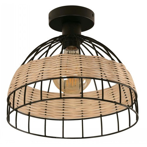 LAMP. TECHO NEGRO 1L E27 40W