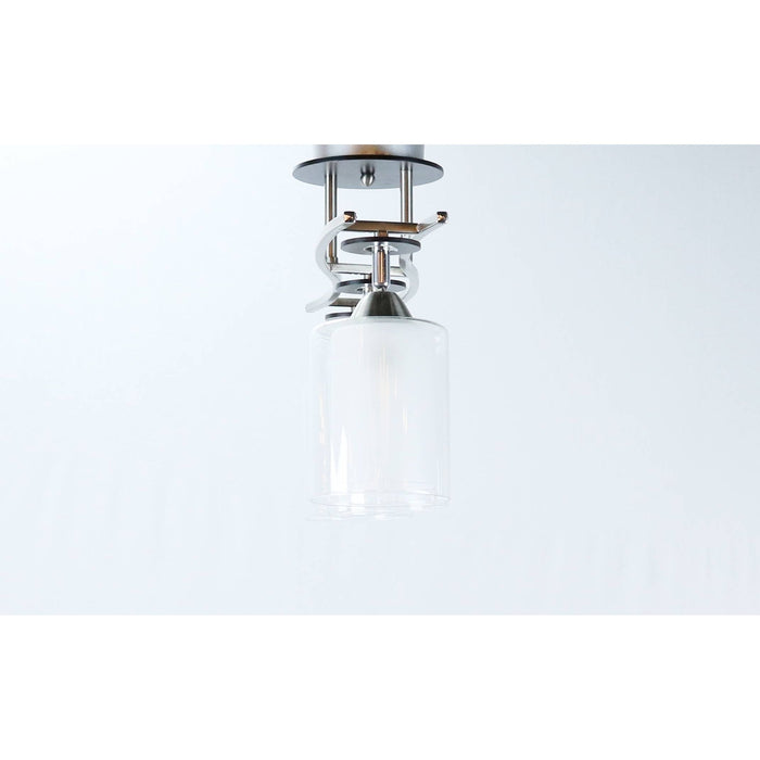 Lámpara Techo Níquel Satinado 3L E27 60W