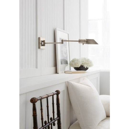 LAMP. PARED BRASO AJUSTABLE COLOR ANTIQUE 1L E26 40W