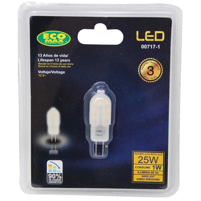 BOMBILLO LED JC G4 1W 12V 3000K