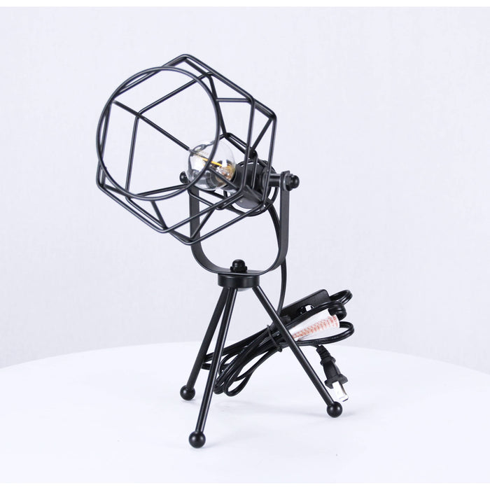 LAMP. MESA NEGRO 1L E14 25W N/B