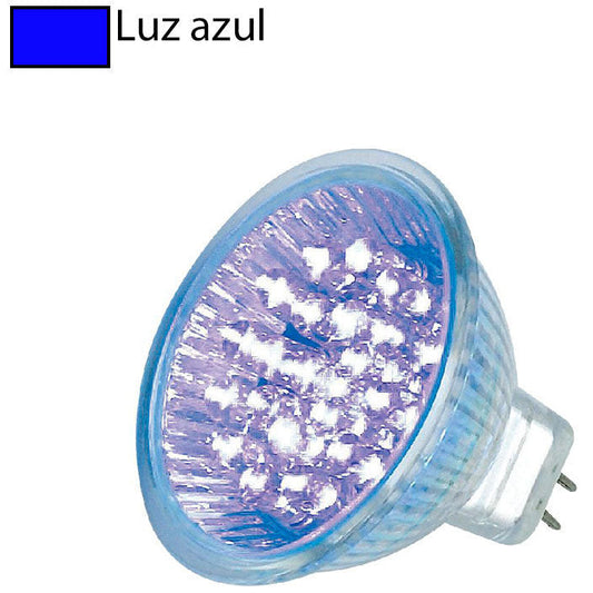 BOMBILLO LED MR16 127V AZUL BRILLANTE