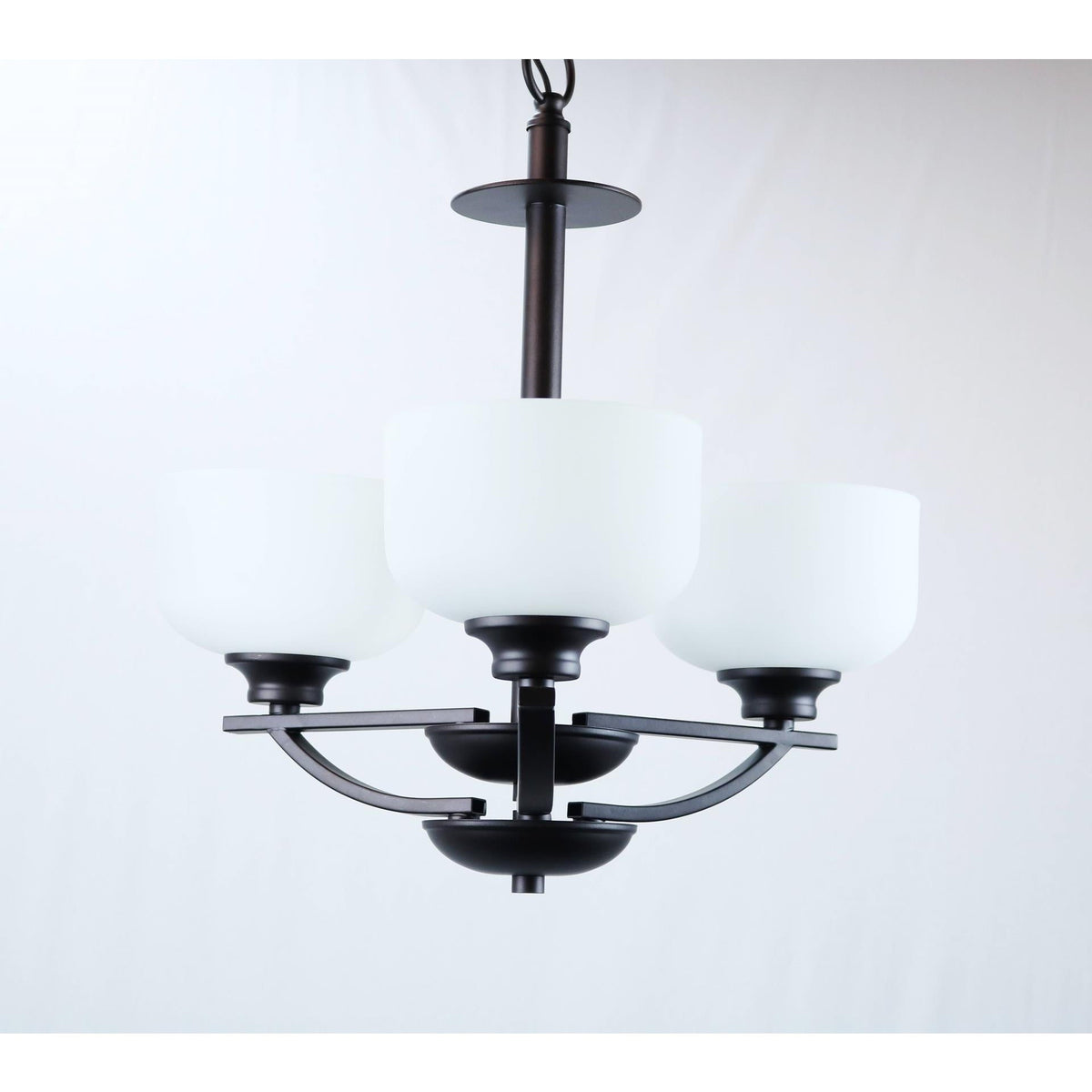 LAMP. COLGANTE BRONCE ANTIGUO 3L E27 60W