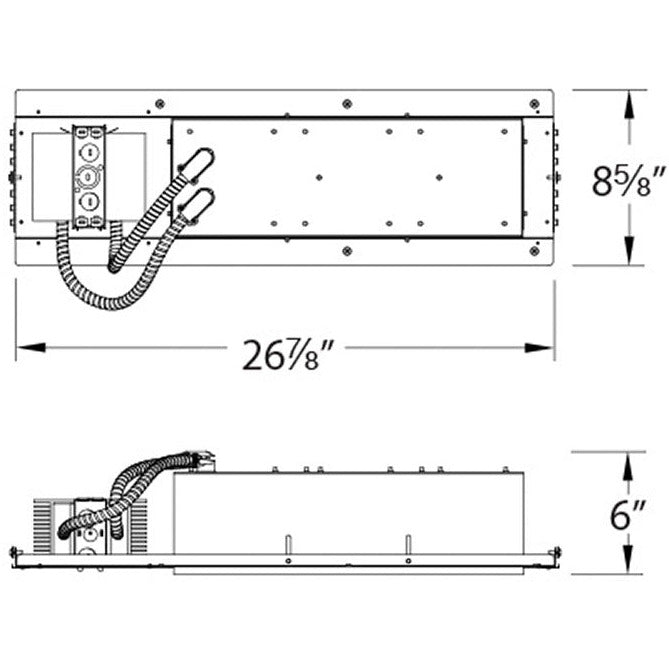 LÁMPARA EMPOTRABLE LED HOUSING 3L WAC