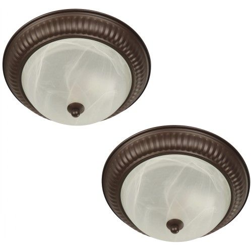 LAMP. TECHO CHOCOLATE 1L E27 60W (2 PIEZAS)