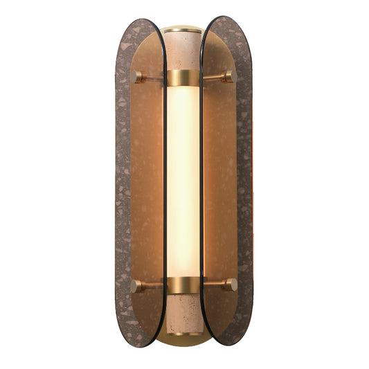 LAMP. LED DE PARED DORADO Y NEGRO 12W 100-240V 3000K