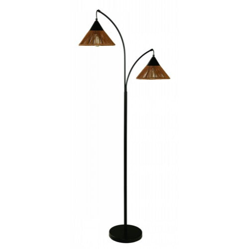 LAMP. DE PISO NEGRO 2L E27 40W