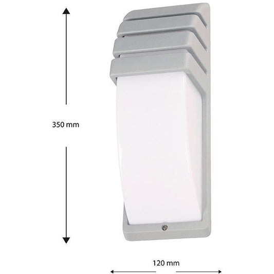 LAMP. EXT. PARED PLATEADO 1L E27 60W