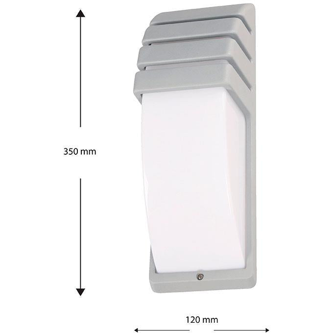 LAMP. EXT. PARED PLATEADO 1L E27 60W