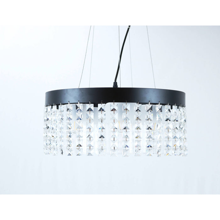 Lámpara Techo Negro 5L E27 60W