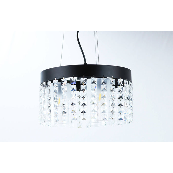 LAMP. COLGANTE NEGRO 3L E27 60W