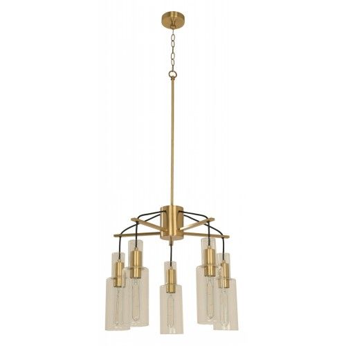 LAMP. COLGANTE BRONCE 5L E27 60W
