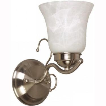 LAMP. PARED E27X1LX60W(N/B) ACAB SATIN NIQUELADO