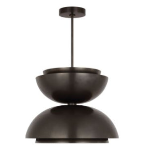 LAMP. LED COLGANTE SHANTI X-LARGE DOUBLE ASYMMETRIC BRONCE 35W 2700K