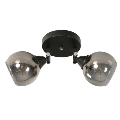 Lámpara Techo Reflectora Negro 2L E27 40W