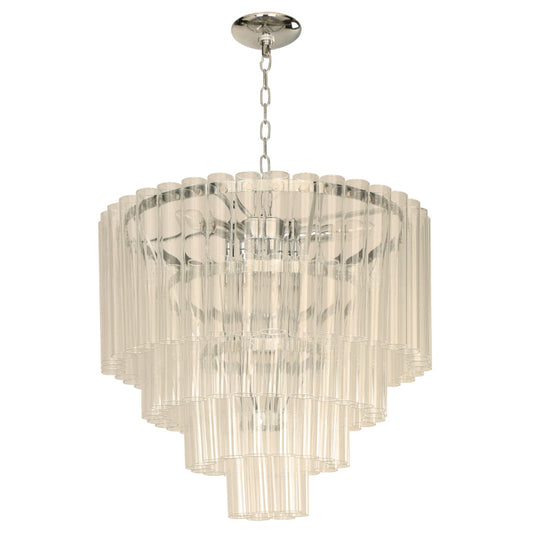 LAMP. COLGANTE CROMO 7L E14 40W