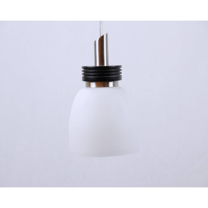 LAMP. COLGANTE NÍQUEL SATINADO 1L E27 60W