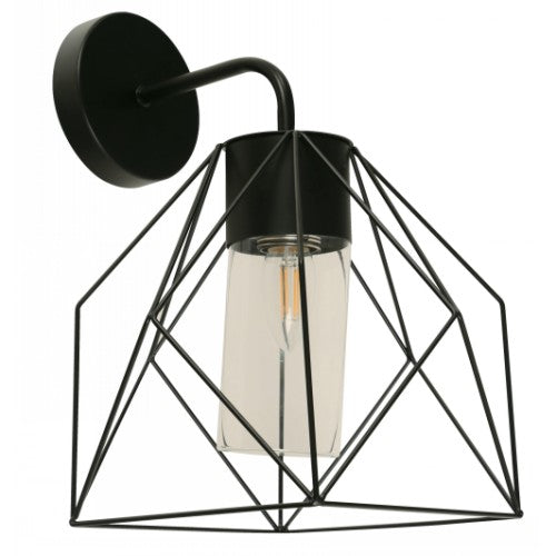 LAMP. EXT. PARED NEGRO 1L E27 10W