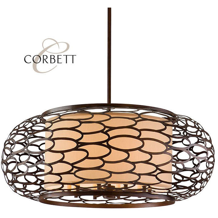 LAMP. COLGANTE CESTO BRONCE 10L E12 60W