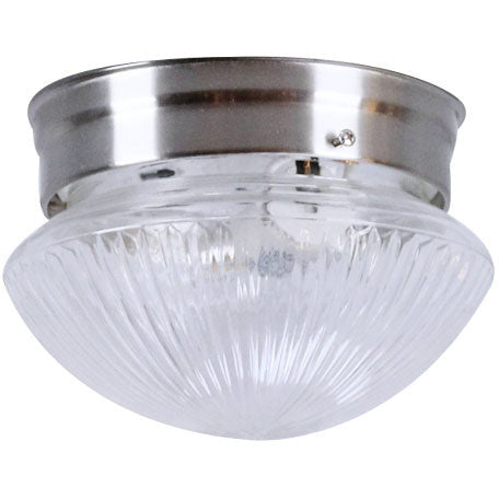 LAMP. TECHO NIQUEL SATINADO 1L E27 60W