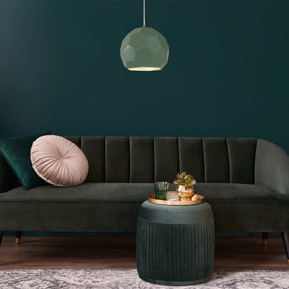 Lámpara Colgante Verde 1L E27 40W