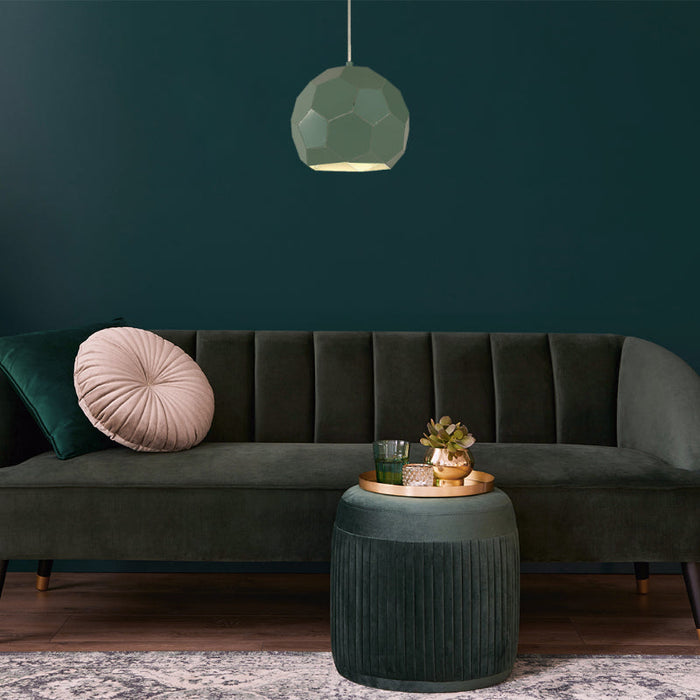 Lámpara Colgante Verde 1L E27 40W