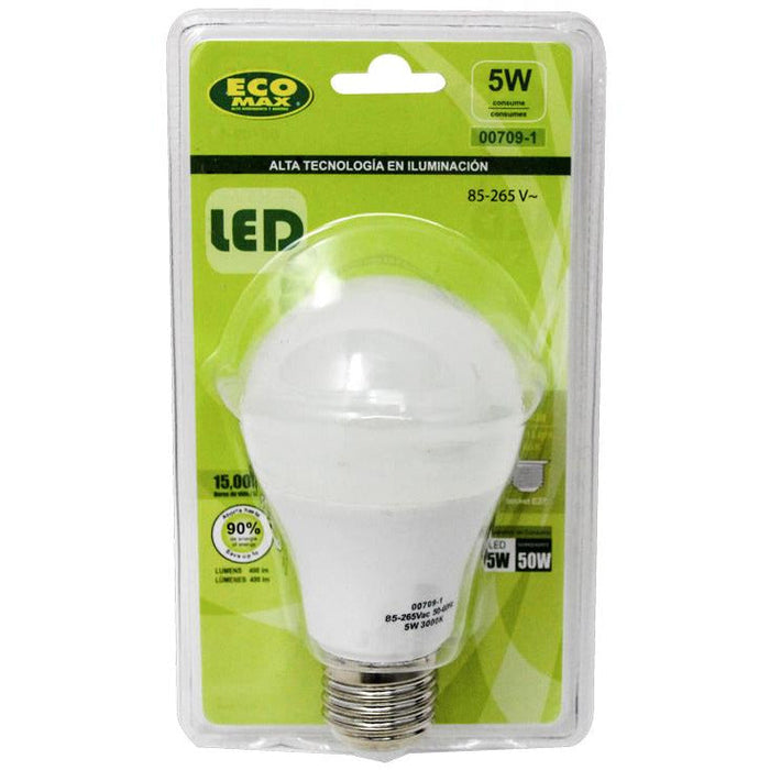 BOMBILLO LED A60 E27 5W 85-265V 3000K