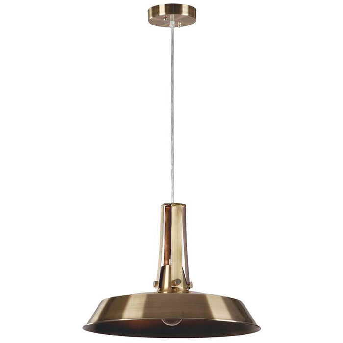 LAMP. COLGANTE BRONCE ANTIGUO 1L E27 60W