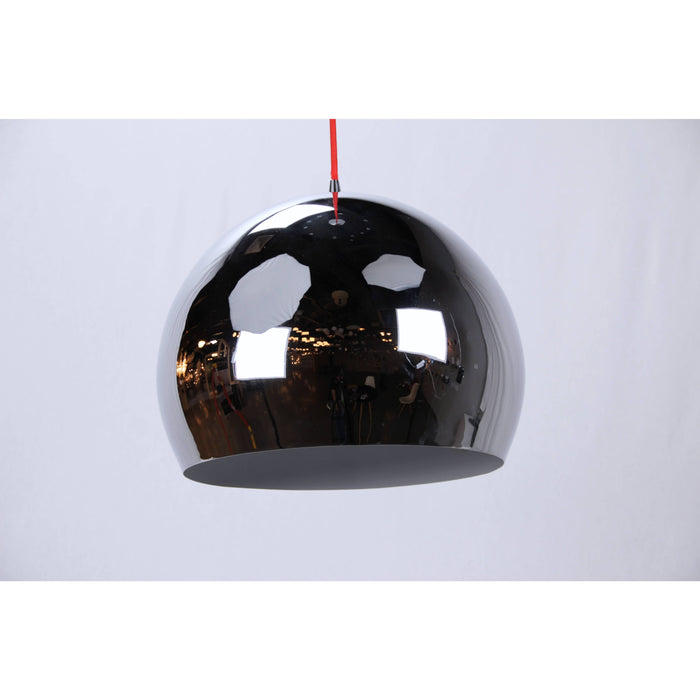 LAMP. COLGANTE CROMO 1L E27 60W