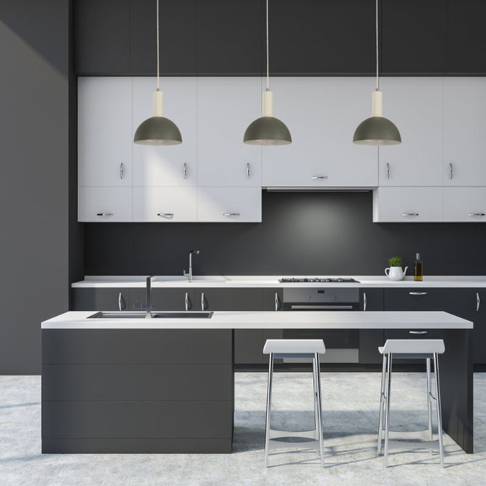 Lámpara Colgante Gris 1L E27 40W