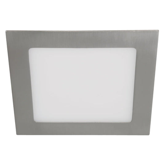 LAMP. LED TECHO NÍQUEL SATINADO 1L 12W 100-240V 6000K