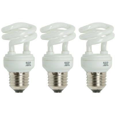 BOMBILLO CFL ESPIRAL E27 9W 2700K 3 PIEZAS
