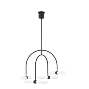LAMP. LED COLGANTE CALUMN ACAB. NEGRO 34.5W 3000K 120V