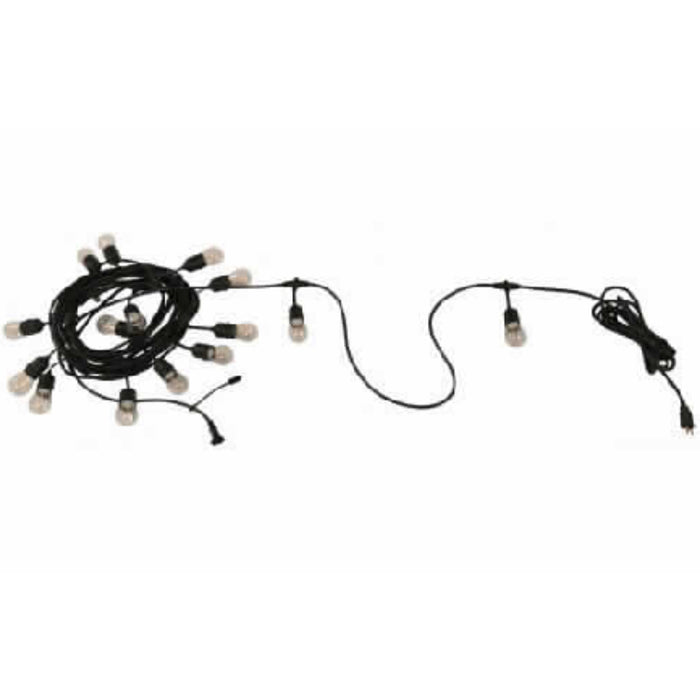 EXTENSION DE LUCES EXT. NEGRO 10M S14 15L 1W 120V 2700K
