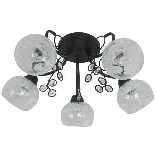 LAMP. TECHO NEGRO 5L E27 40W