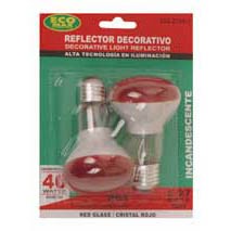 BOMBILLO INCANDESCENTE R63 E27 40W ROJO TWIN PACK